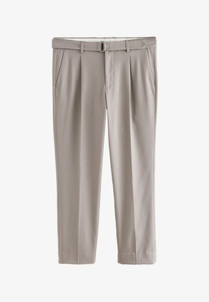 Next, REGULAR FIT - TAILORED FIT TEXTURED SUIT TROUSERS . - Habitbukser - grey