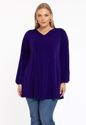 MIT V AUSSCHNITT - Blouse - purple
