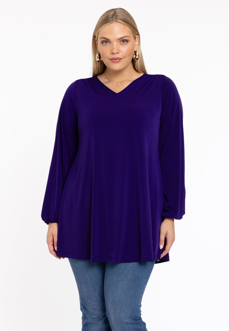 YOEK MIT V AUSSCHNITT - Bluse - purple