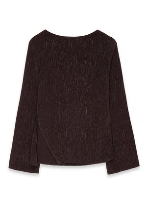 SIDE SLIT - Blouse - brown