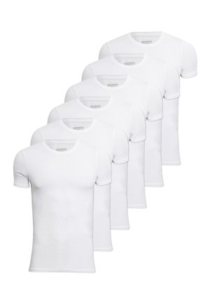 6 PACK BLØD O HALS FSC - Undertrøjer - white