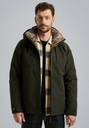 Winter jacket - vintage khaki