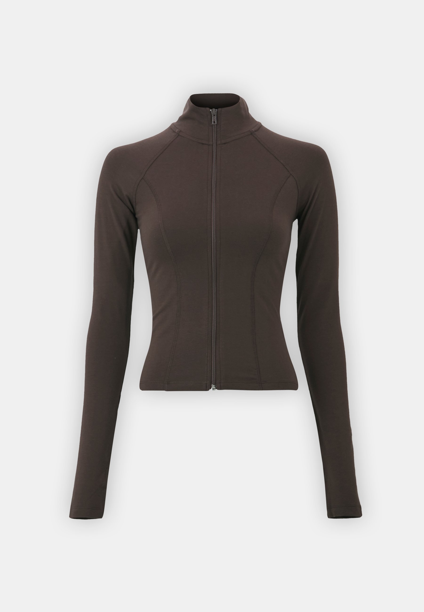 Brown zip-up jacket