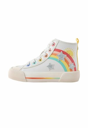 Next, WIDE FIT (G) FIT - HIGH TOP . - Sneaker high - white rainbow