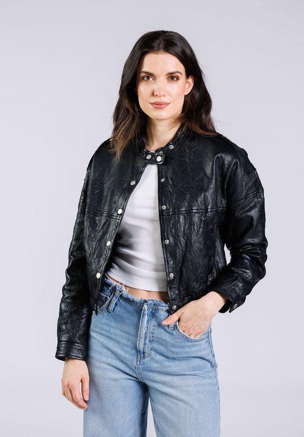 SHORT TILLI - Lederjacke