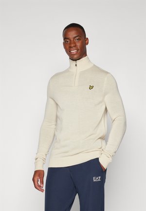 QUARTER ZIP - Jumper - white