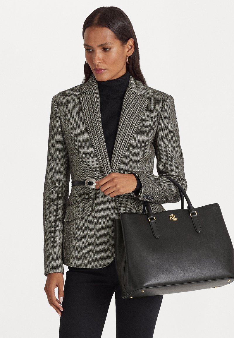 Lauren Ralph Lauren LEATHER LARGE MARCY SATCHEL - Handtasche