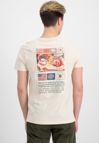 Alpha Industries - USN BLOOD CHIT - T-Shirt print - jet stream white Thumbnail-Bild 1