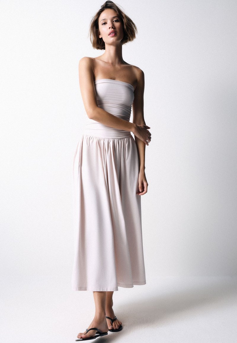 2 pack jersey dresses THE SET - dress - neutral stone light pink/beige 20260814NEW