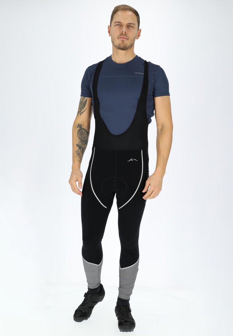 Swedemount GIRO BIKE BIB LONG TIGHTS THERMAL 2.0 - Κολάν - black reflective