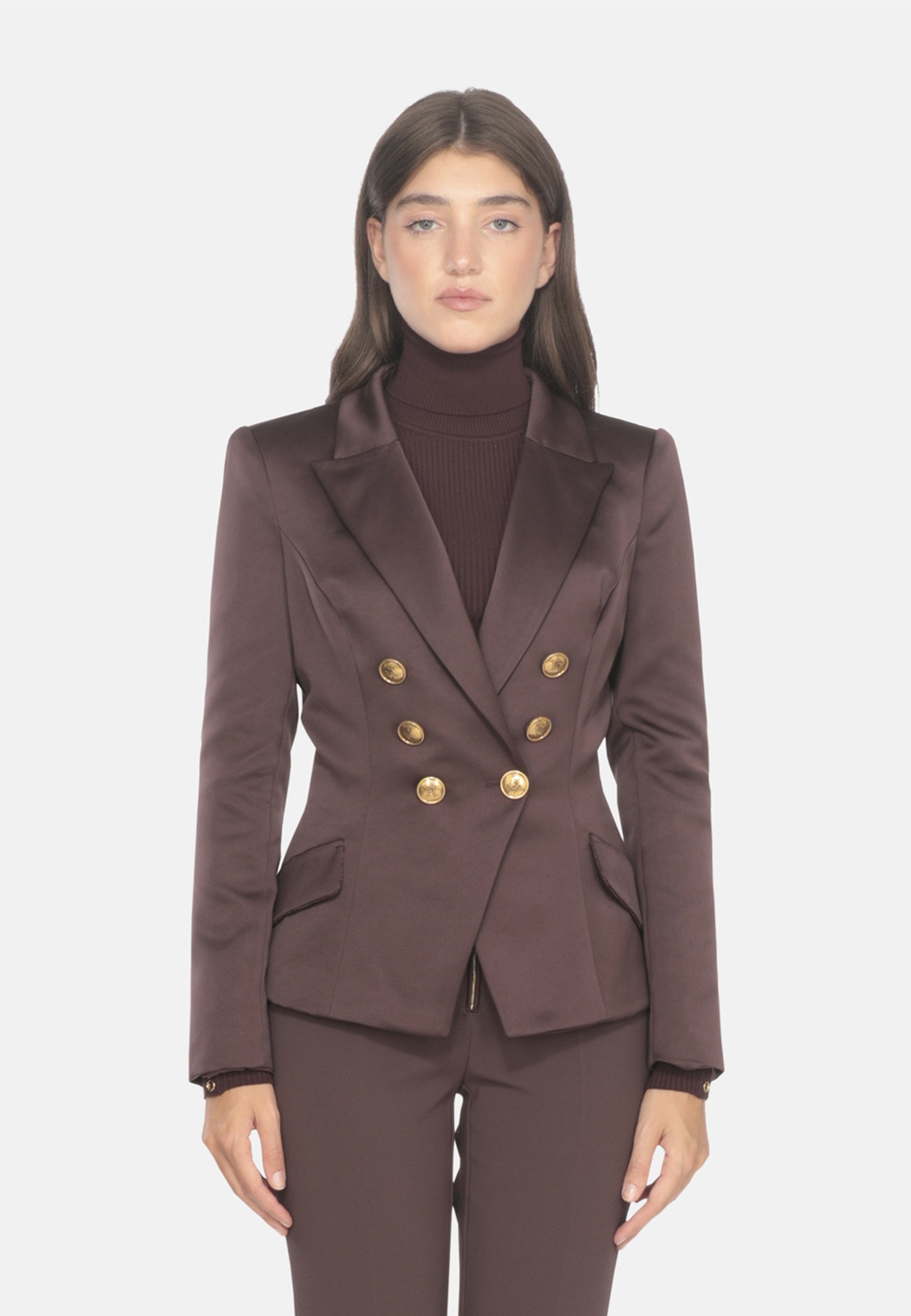 Elisabetta Franchi IN DUCHESSE CON BOTTONI GIOIELLO Blazer