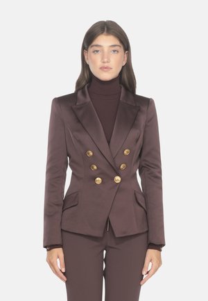 IN DUCHESSE CON BOTTONI GIOIELLO - Blazer - bordeaux