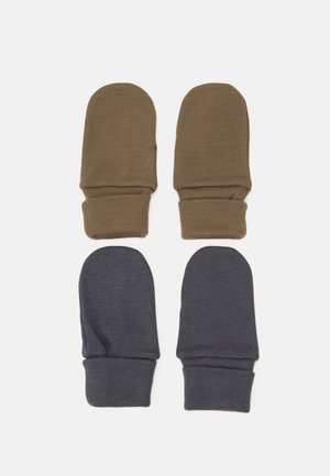 NMMWILLIT 2 PACK MITTENS UNISEX - Mittens - stone gray/turbulence