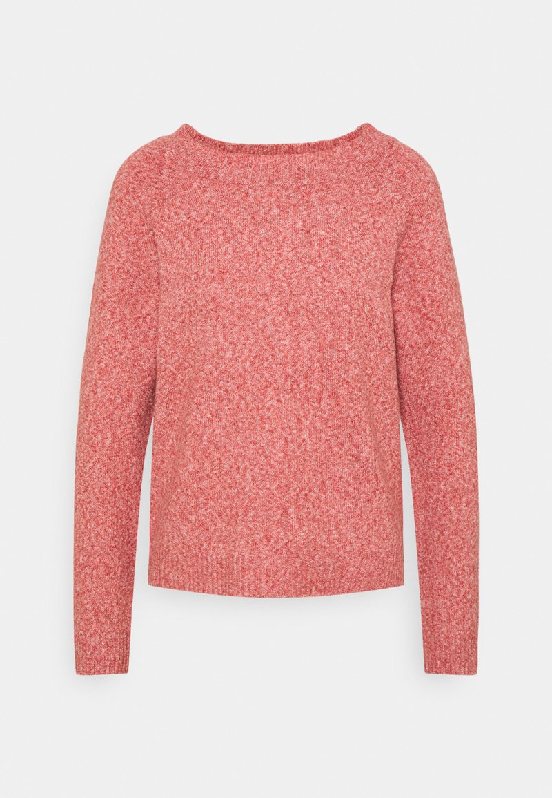 Vero Moda VMDOFFY O NECK BLOUSE - Camisola - chili oil melange