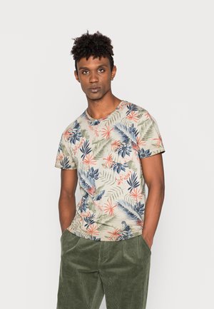 SANTA ROUND - Printtipaita - khaki