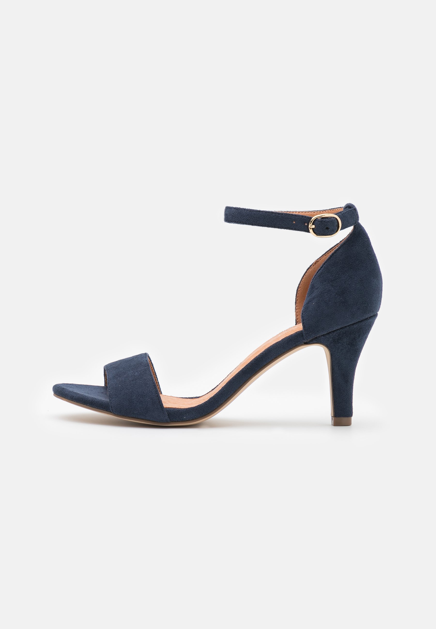 sandale a talon bleu