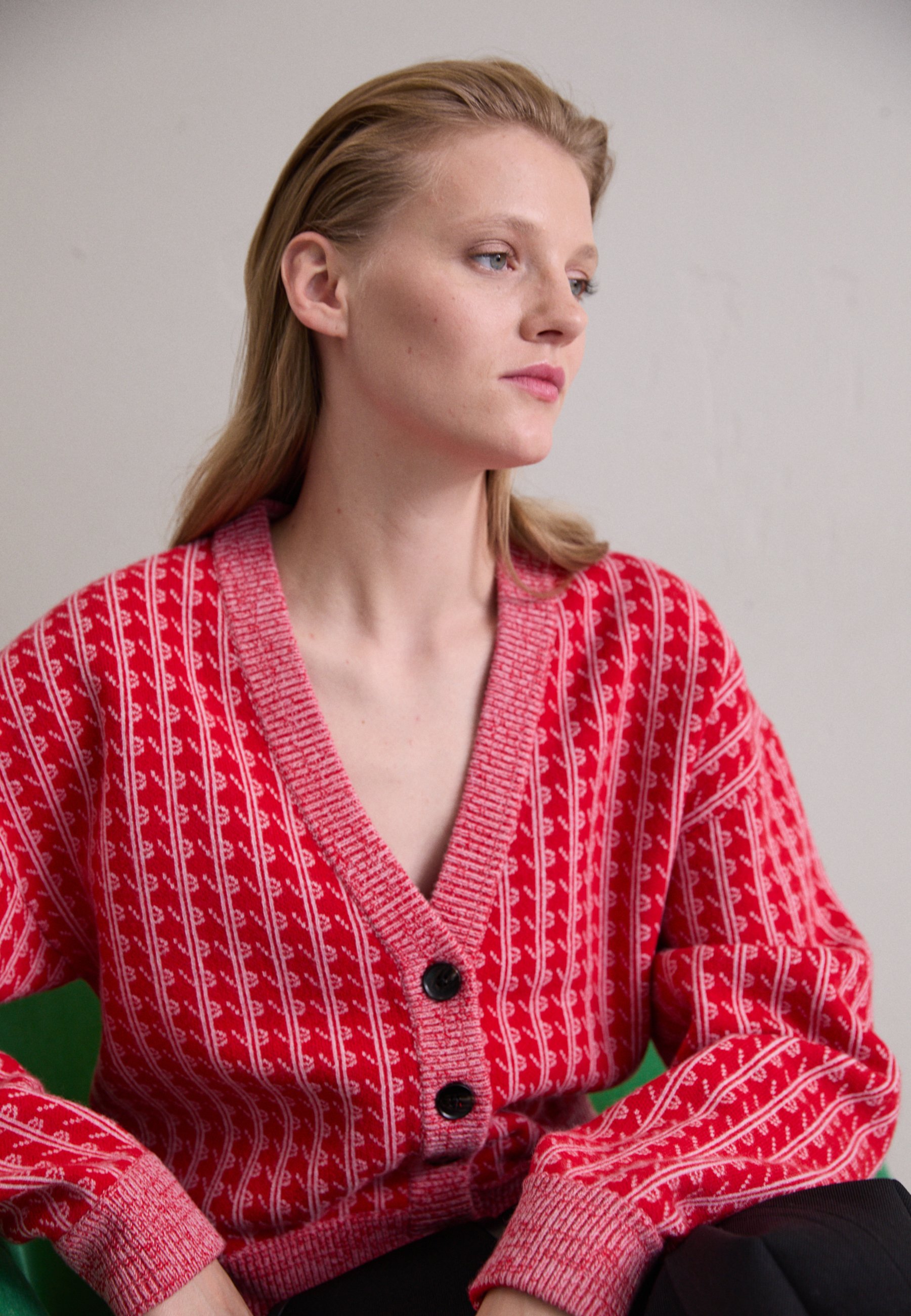 Victoria Beckham CARDIGAN - Cardigan - red/pink/red - Zalando.co.uk