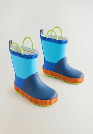 Next HANDLE - REGULAR FIT - Botas de agua - blue colour block