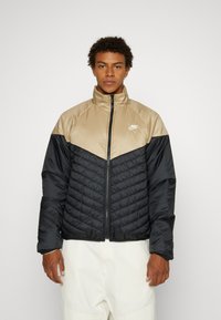Nike Sportswear M NK WR MIDWEIGHT PUFFER - Winterjas - black/khaki/sail