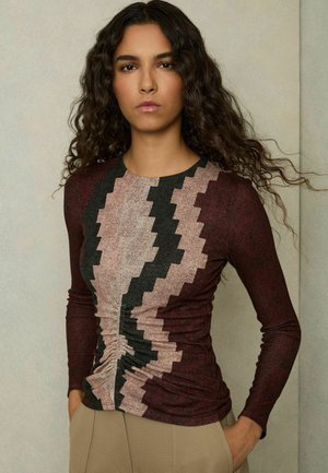 REGULAR FIT - GIANNA - Maglietta a manica lunga - burgundy