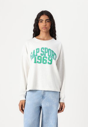 V LOGO GRAPHIC CREW - Collegepaita - pale grey heather