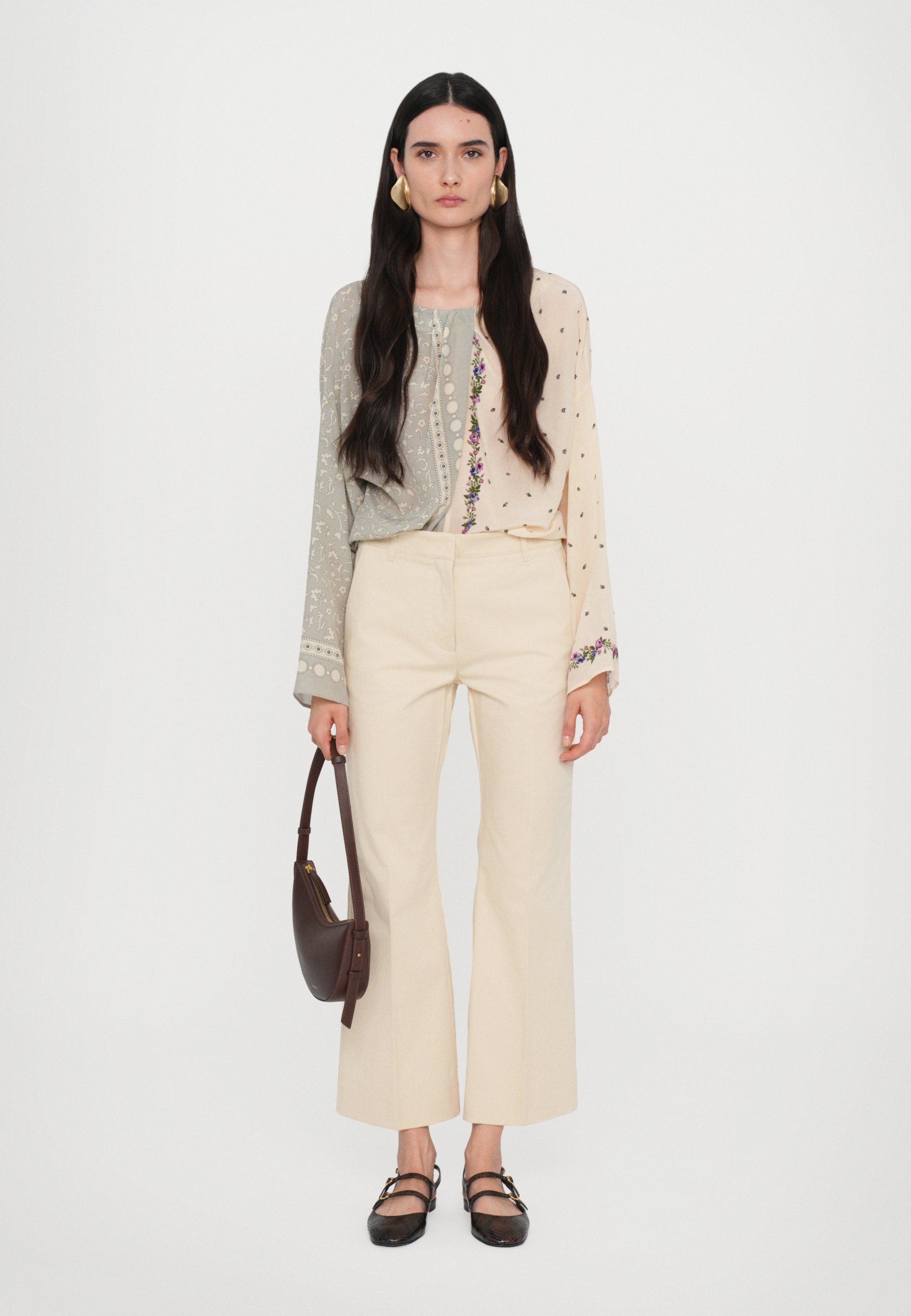 【送料&関税込】Weekend Max Mara Bosso Trousers WEEKEND MaxMara BOSSO - Trousers - ivory/white - Zalando.co.uk