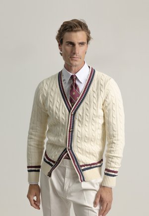 Chaqueta de punto - blanco roto