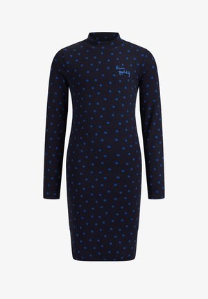 MET STIPPENDESSIN - Vestido de punto - dark blue