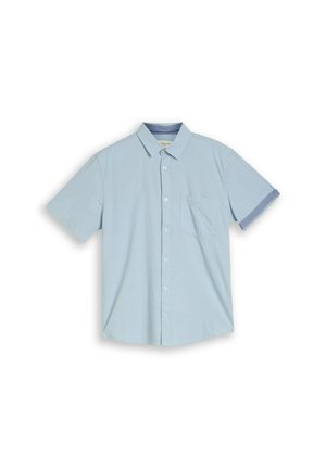 TOM TAILOR, Shirt - light blue dot structure