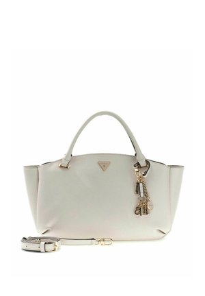 Guess, GILDA 3 COMPARTMENT SATCHEL - Handbag - cream white
