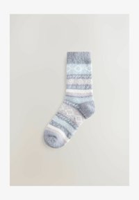 Unselected, black pastel fairisle