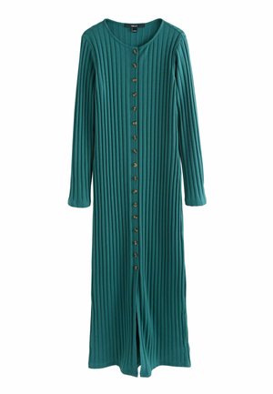 LONG SLEEVE BUTTON DOWN MIDI - Etuikleid - teal blue