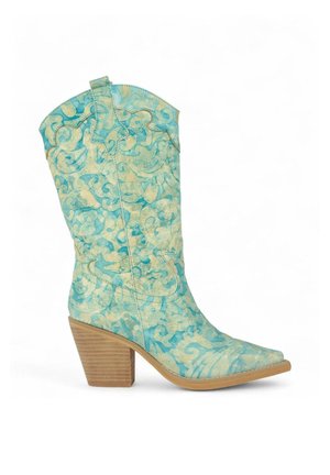 Botas de tacón - light blue heather