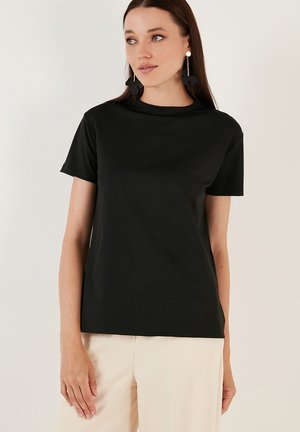 REGULAR FIT - T-paita - black
