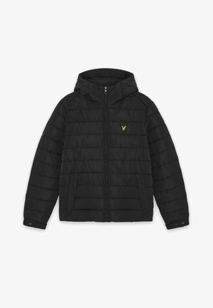Lyle & Scott, HOODED QUILTED JACKET - Vinterjakker - jet black