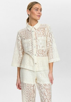 Button-down blouse - cloud dancer