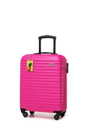 WITTCHEN SMALL SUITCASE WITH LUGGAGE TAG FROM ABS - Wheeled suitcase - pink