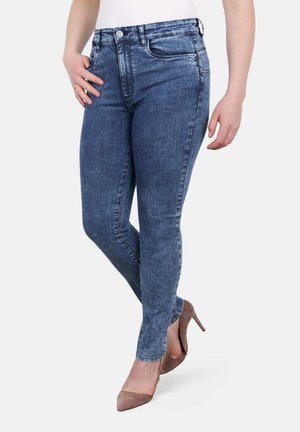 Stooker Women MILANO STRIPE MAGIC - Jeans Slim Fit - soft blue stripe