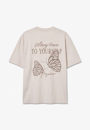 Pegador, BEJA - T-shirt imprimé - washed cream