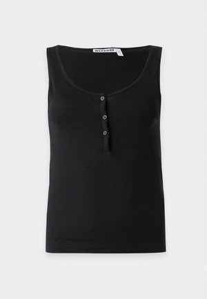 Weekday, HENLEY TANK - Débardeur - black