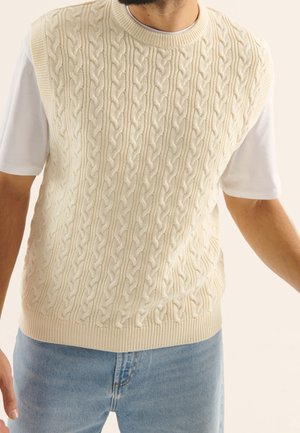 Striktrøje - off-white