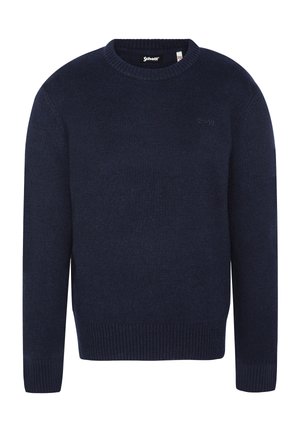PULL COL ROND - Strickpullover - marine