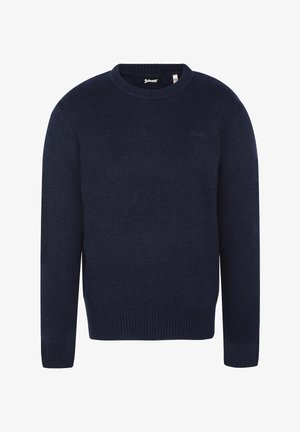 Schott, PULL COL ROND - Striktrøje - marine