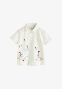 Sélectionné, blue white boat