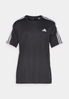 TRAIN ESSENTIALS BASE 3-STRIPES - T-shirt till träning - black/white