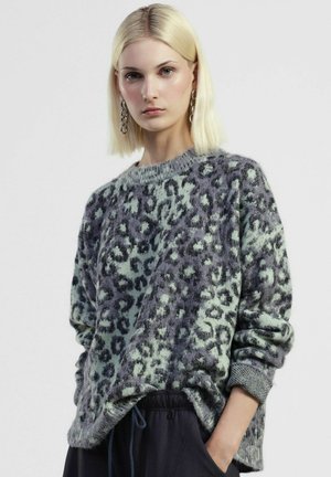 GIROCOLLO ANIMALIER - Maglione - grigio