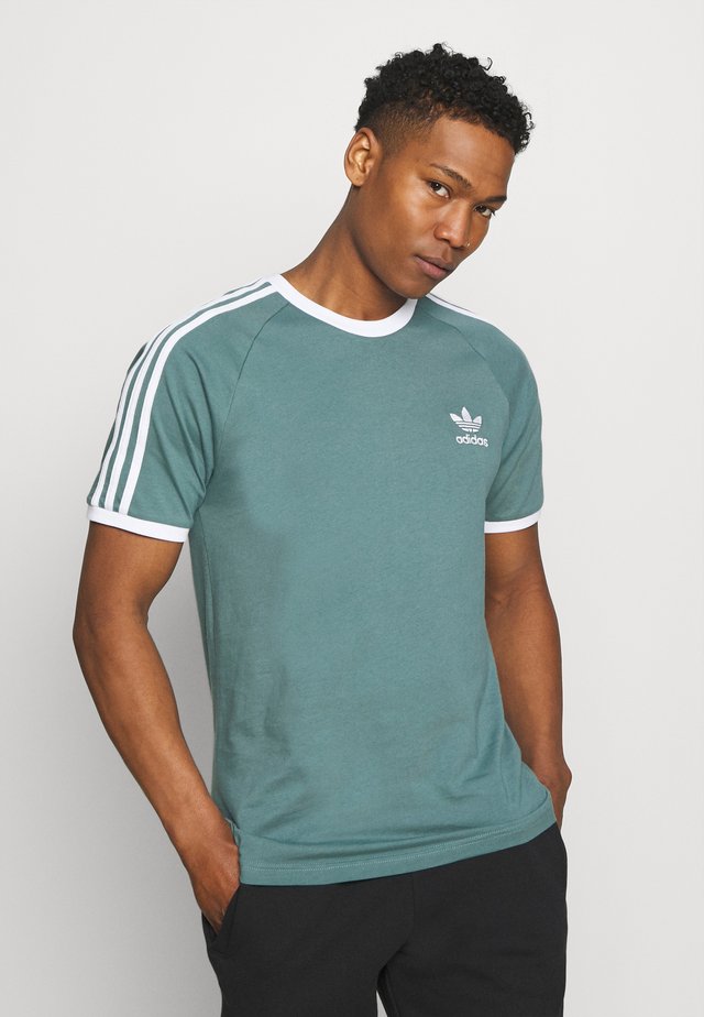 STRIPES TEE - T-Shirt print - hazy emerald
