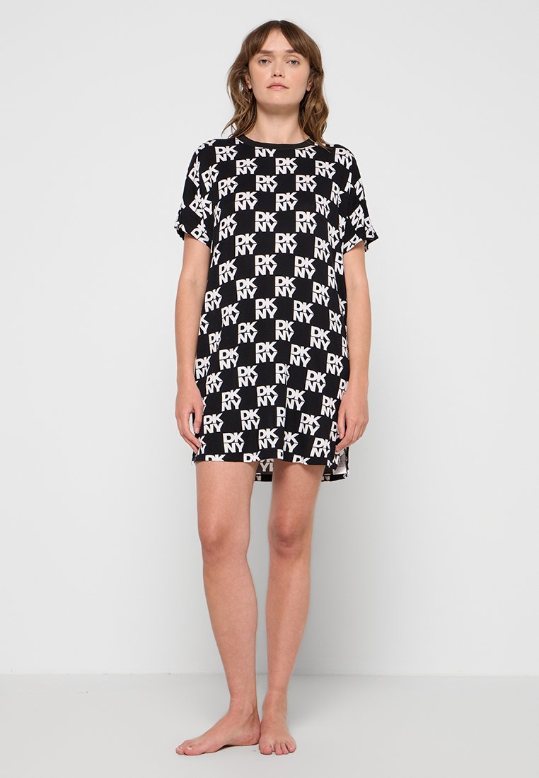DKNY Loungewear Nachtjapon zwart