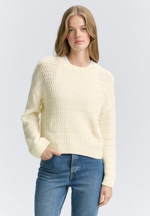 TOM TAILOR DENIM Jumper - off white