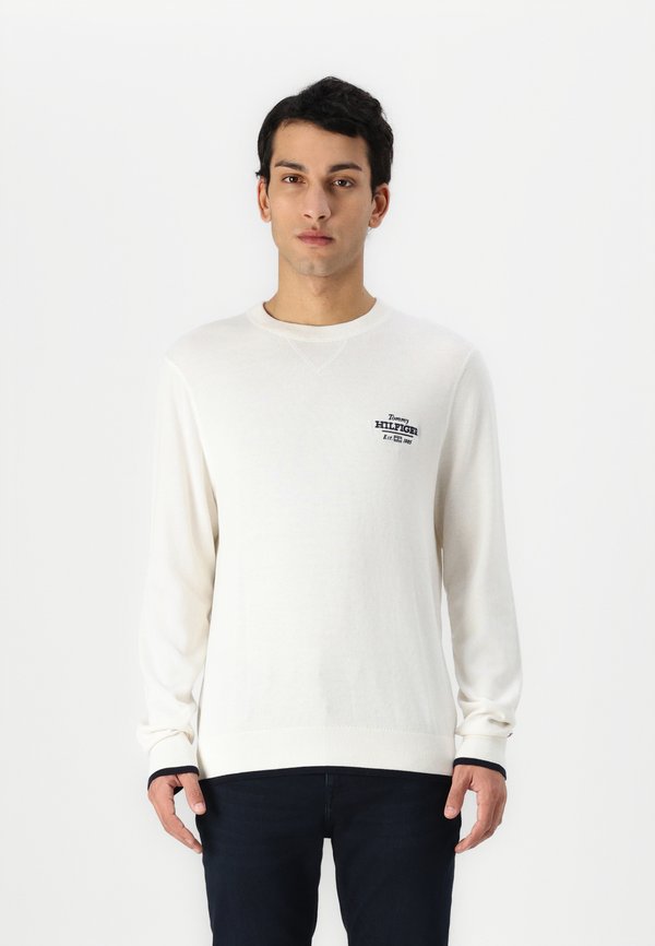 GRAPHIC CREW - Jumper - ivory petal